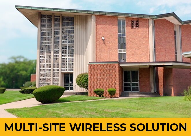 Fountain of Truth Christian Center building exterior secured by Guardian Alarm