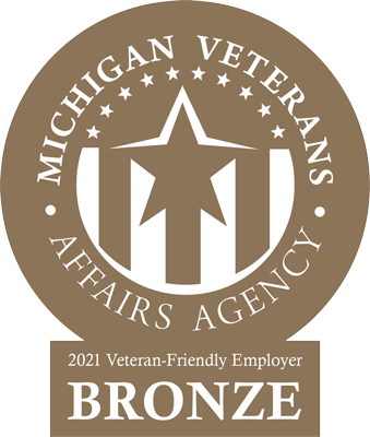 2021 Veteran-Friendly Employer Bronze Logo