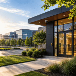 Commercial Security System Exterior Example