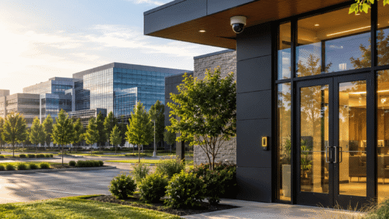 Commercial Security System Exterior Example