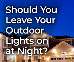 Should you leave your outdoor lights on at night?